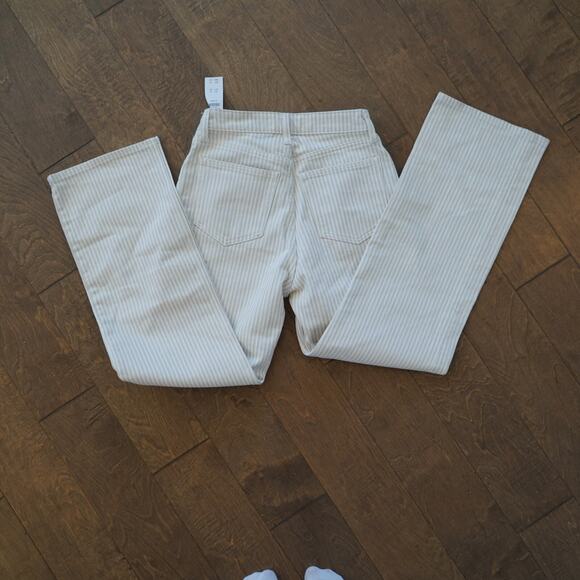 NWT Abercrombie & Fitch Women’s High-Rise 90s Relaxed Jeans Neutral Stripe, 26 S - Picture 3 of 7